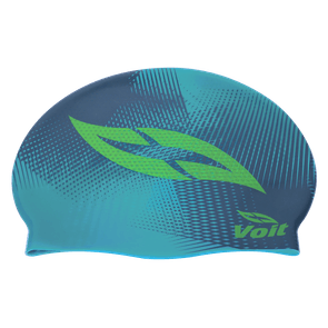 Voit Swim Cap Silicone for Training: Wave Blue