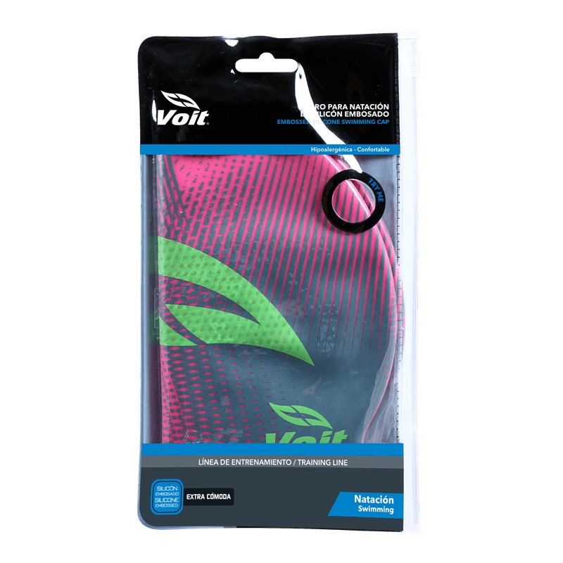 Voit-Swim-Cap-Silicone-for-Training--Sunset-Rose