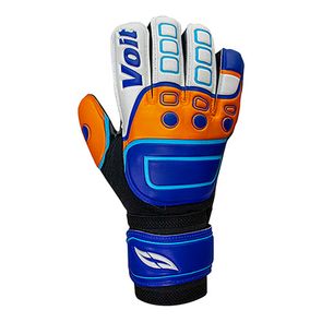 Performance Goalkeeper Gloves – Finger Support – Size 10 | White, Orange & Blue