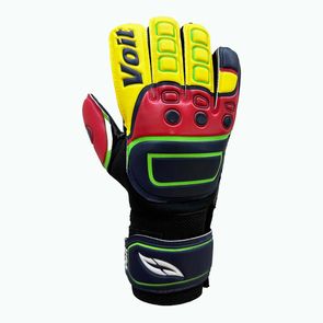 Performance Goalkeeper Gloves – Finger Support – Size 10 | Yellow, Red & Black